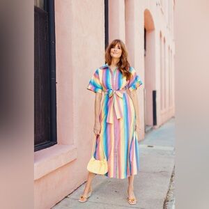 BURU Donna Day Gown in Rainbow (NWT)